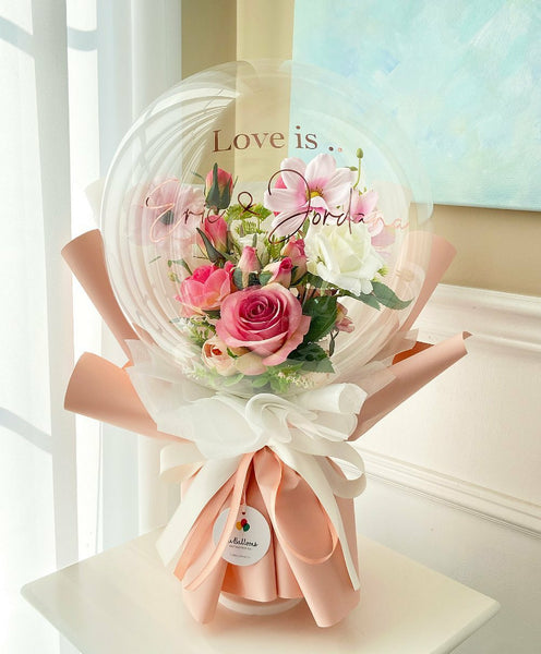 Love is - Flower Balloon Bouquet