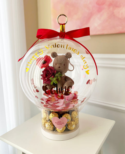 Gentle Brick Bear with 18pcs Ferrero Rocher