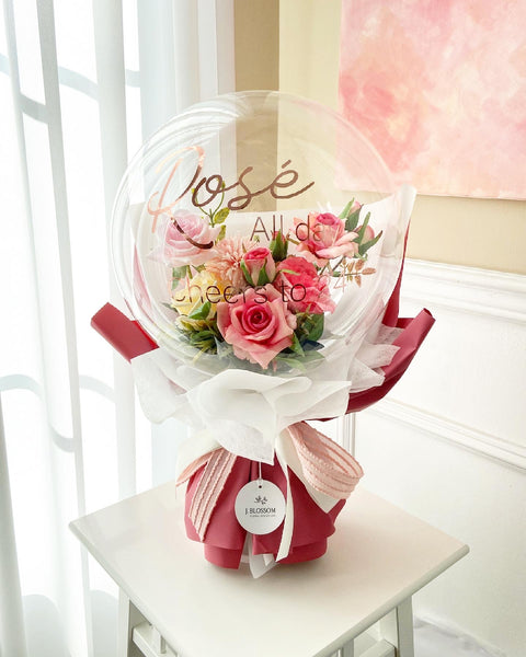 Pink Lover - Flower Balloon Bouquet